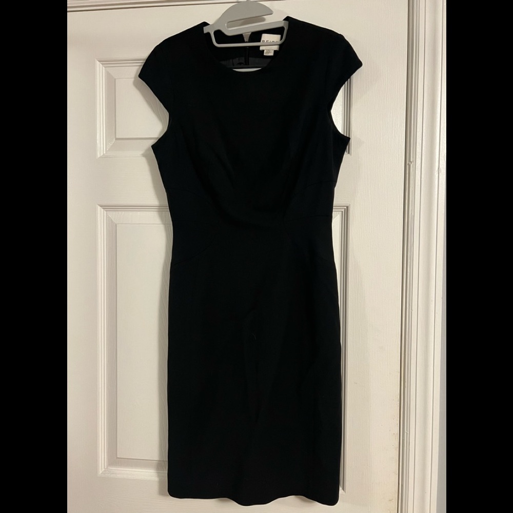 Reiss classic black shift dress